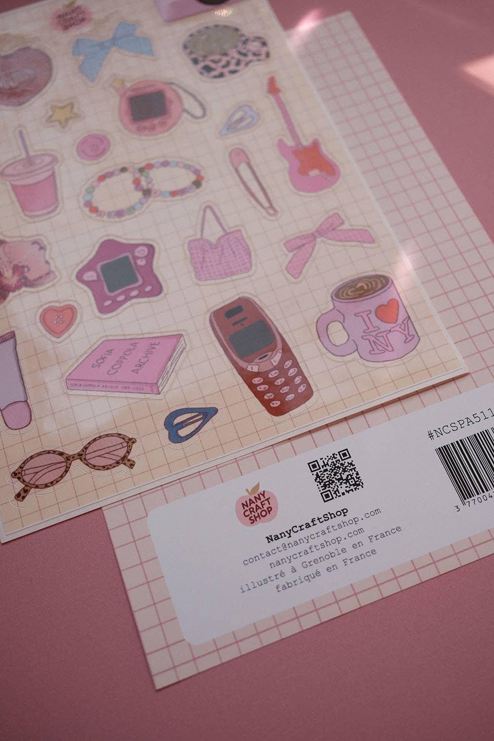 Planche de stickers - Nostalgie