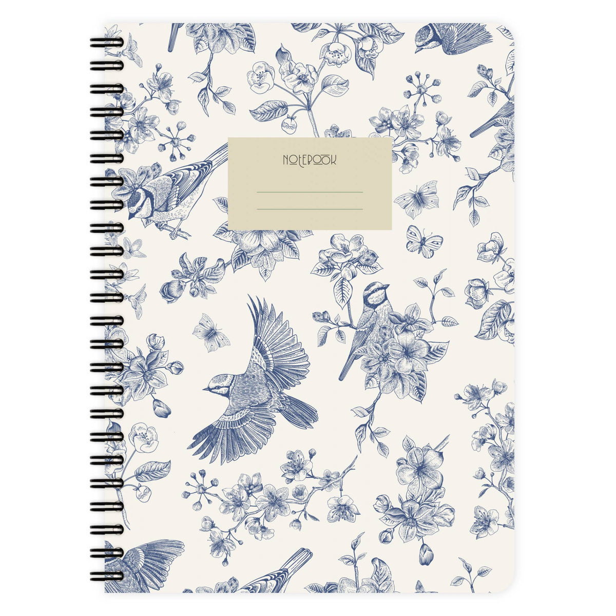 Carnet à spirale pointillé - Motifs naturels