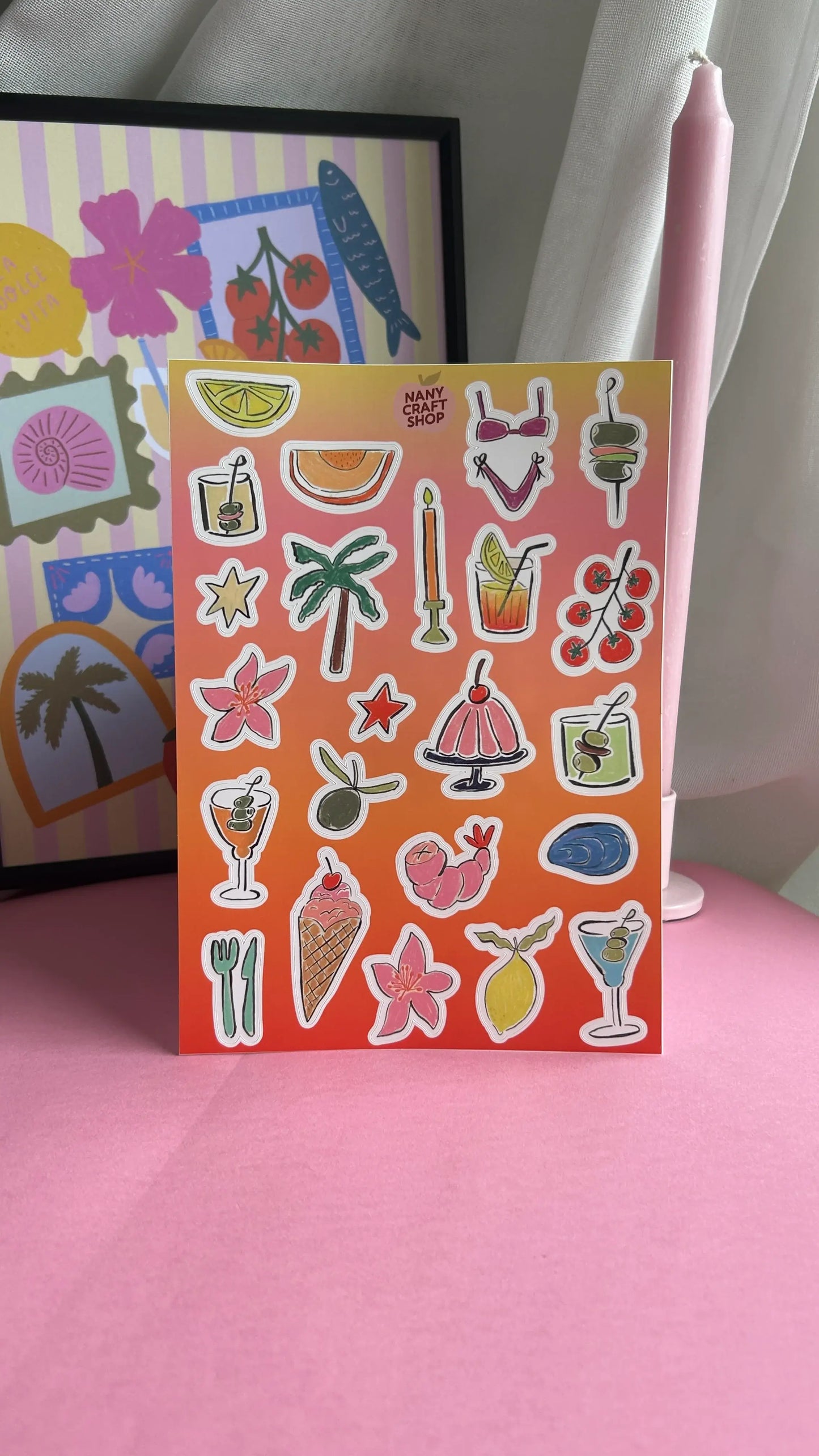 Planche de stickers - Dolce vita