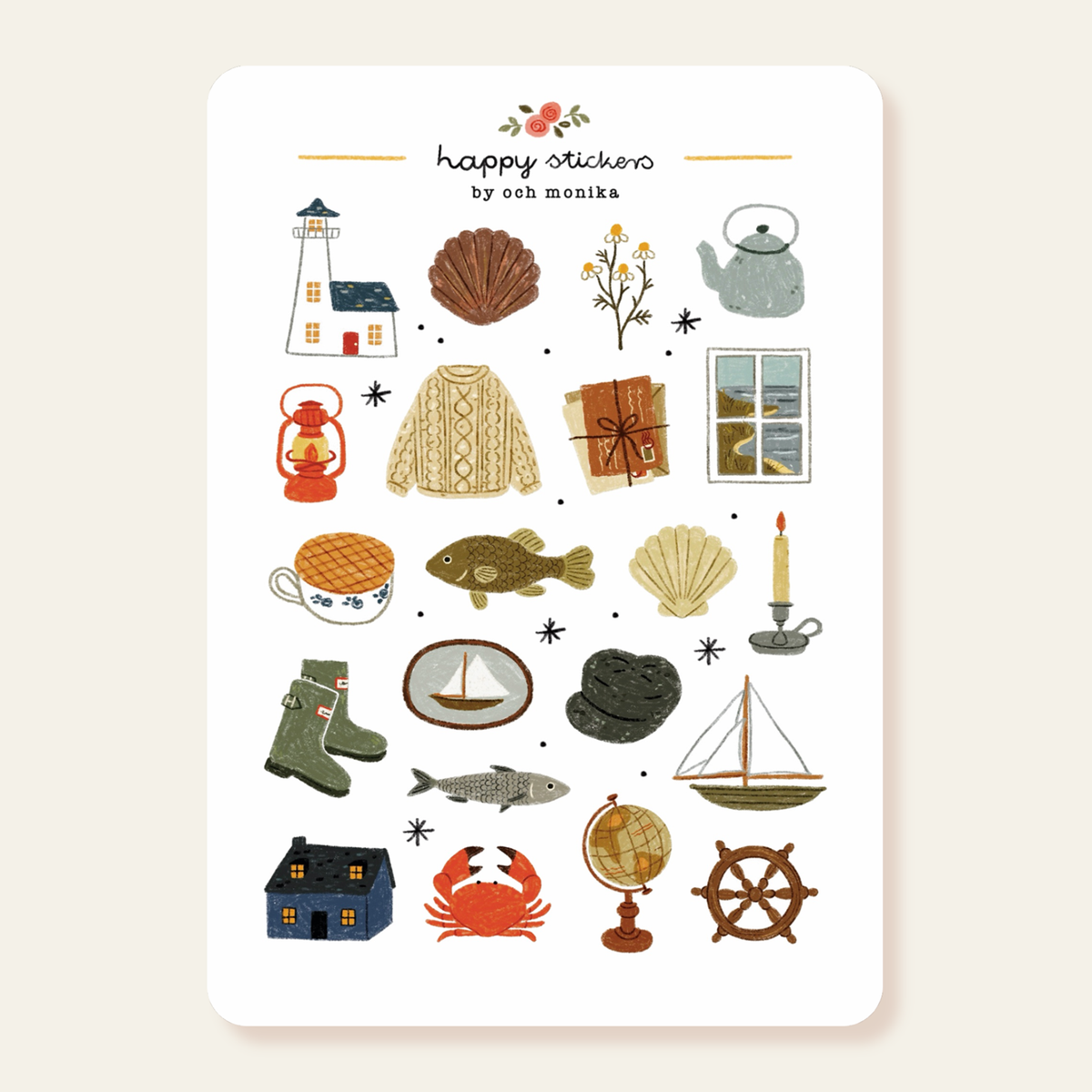 Planche de stickers - Gardien de phare