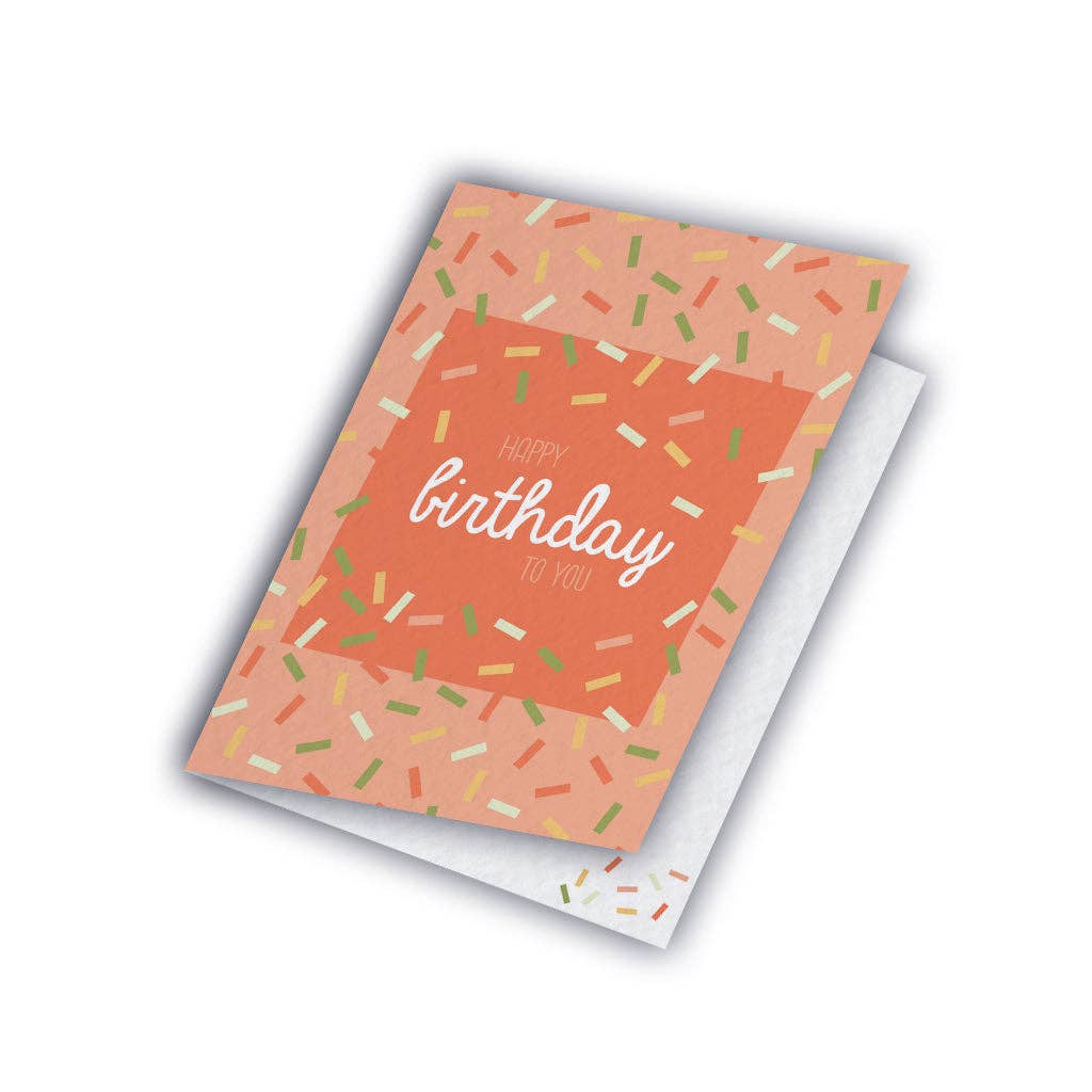Carte de vœux - Confettis