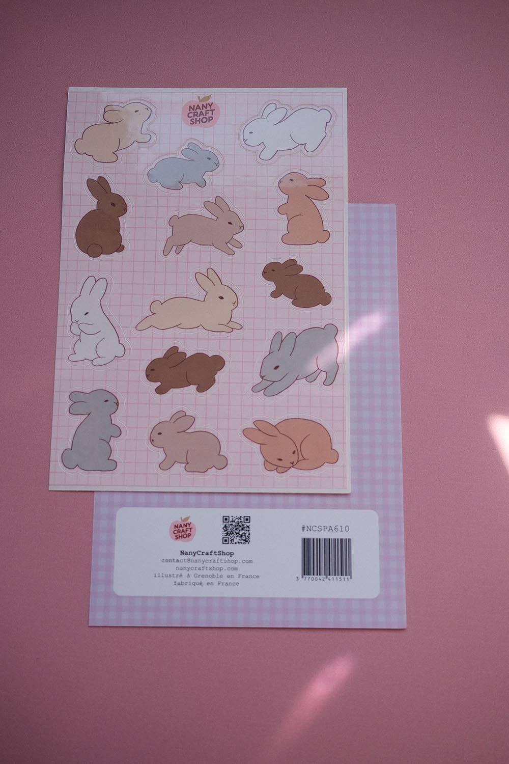 Planche de stickers - Mini-Lapins