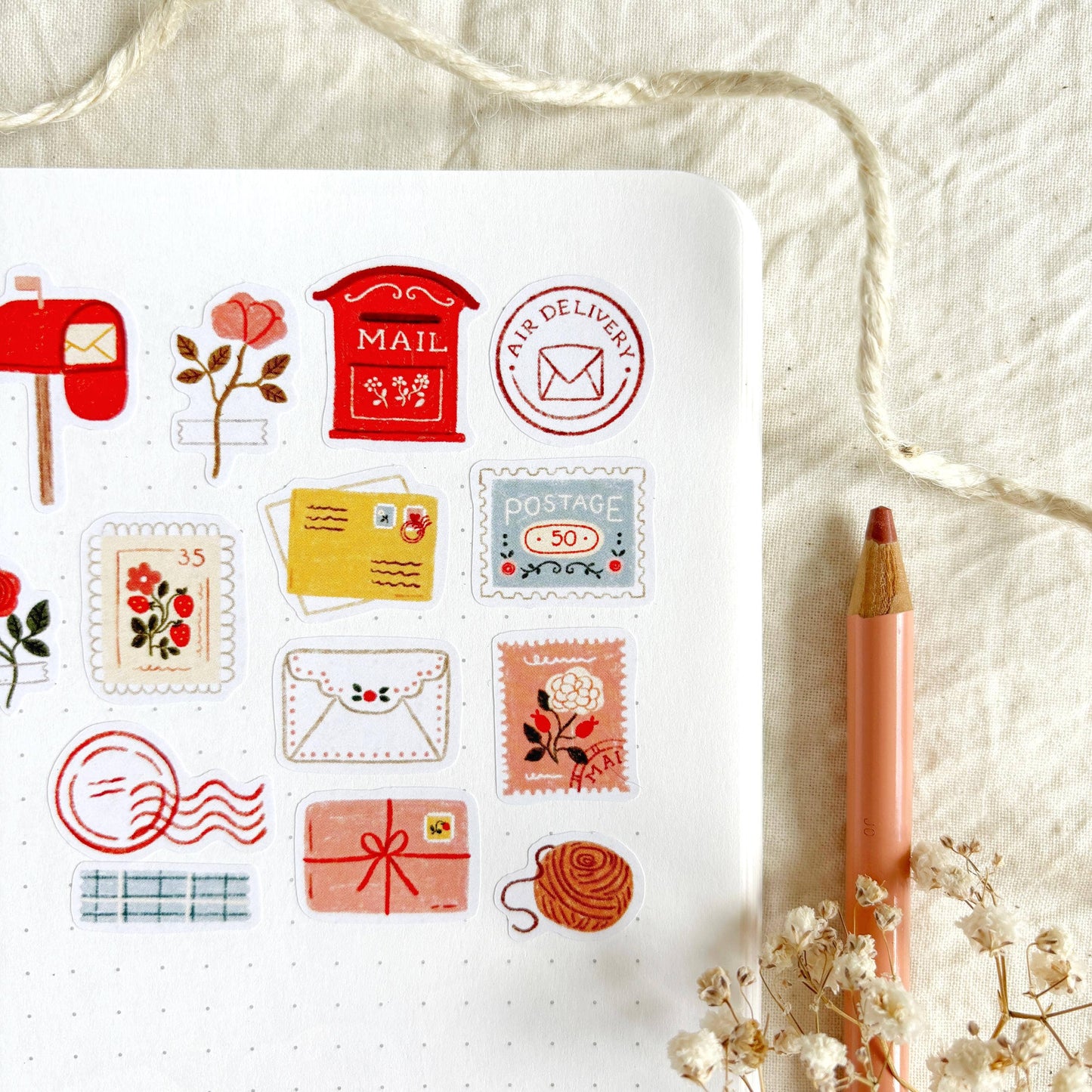 Planche de stickers - Happy Mail