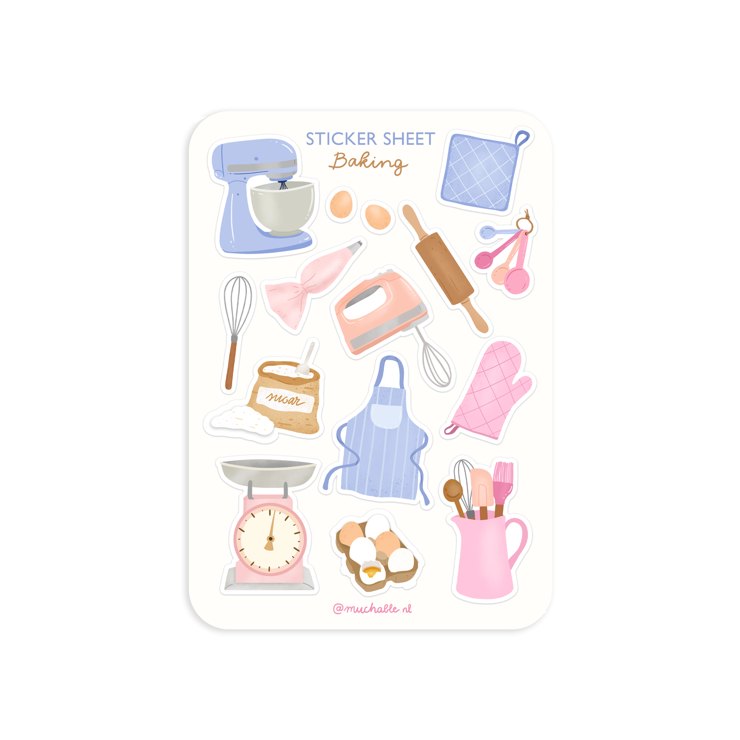 Planche de stickers - Pâtisserie