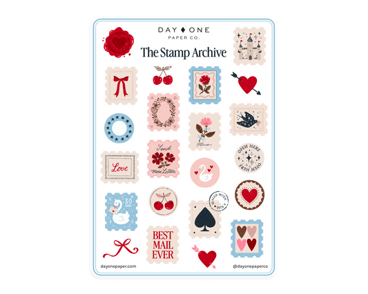 Planche de stickers - The Stamp Archive