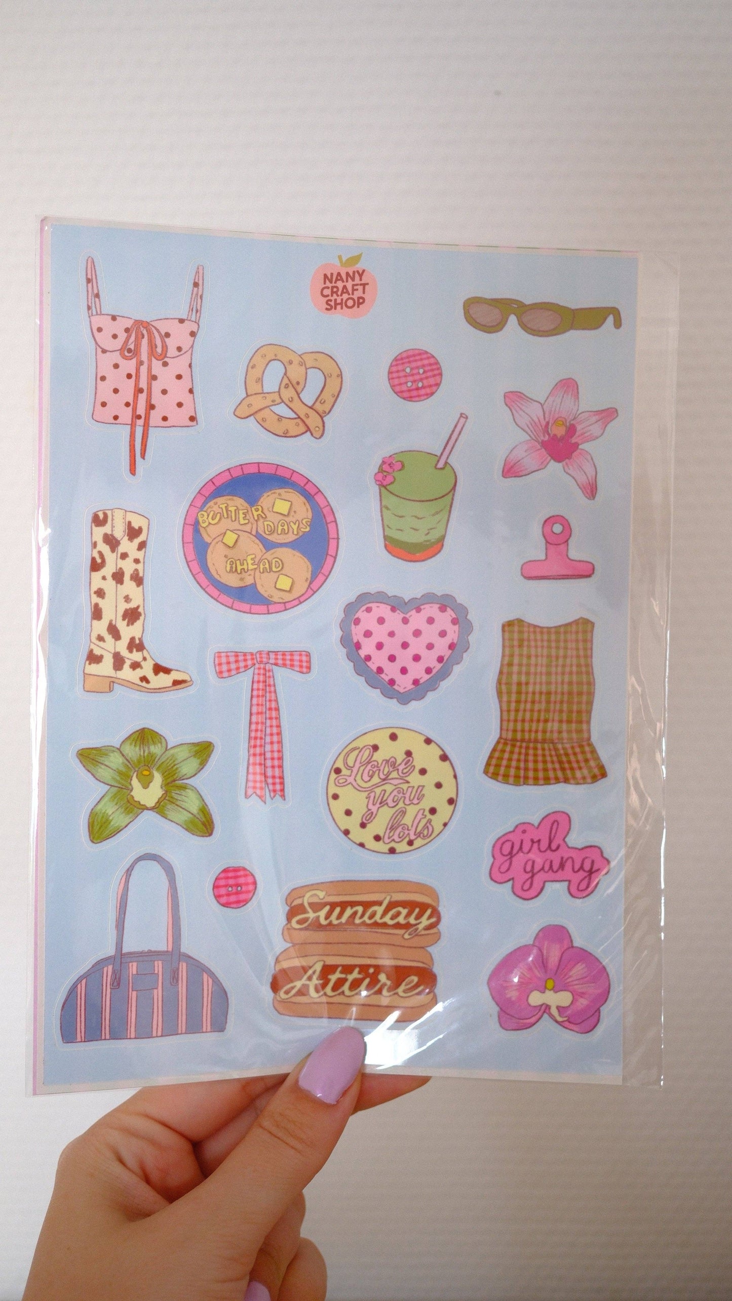 Planche de stickers - Cool Girl