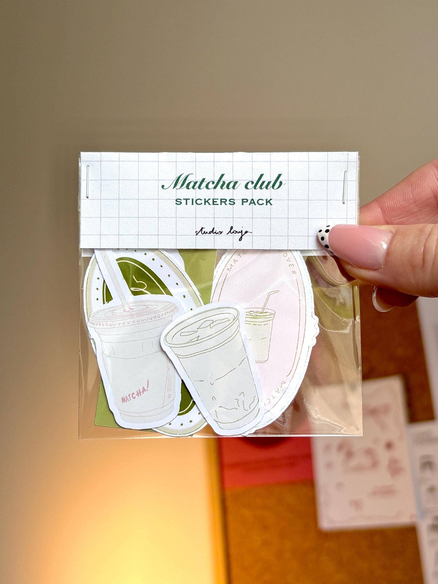 Lot de stickers - Matcha girl