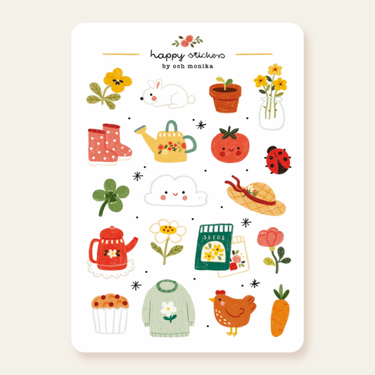 Planche de stickers - Printemps