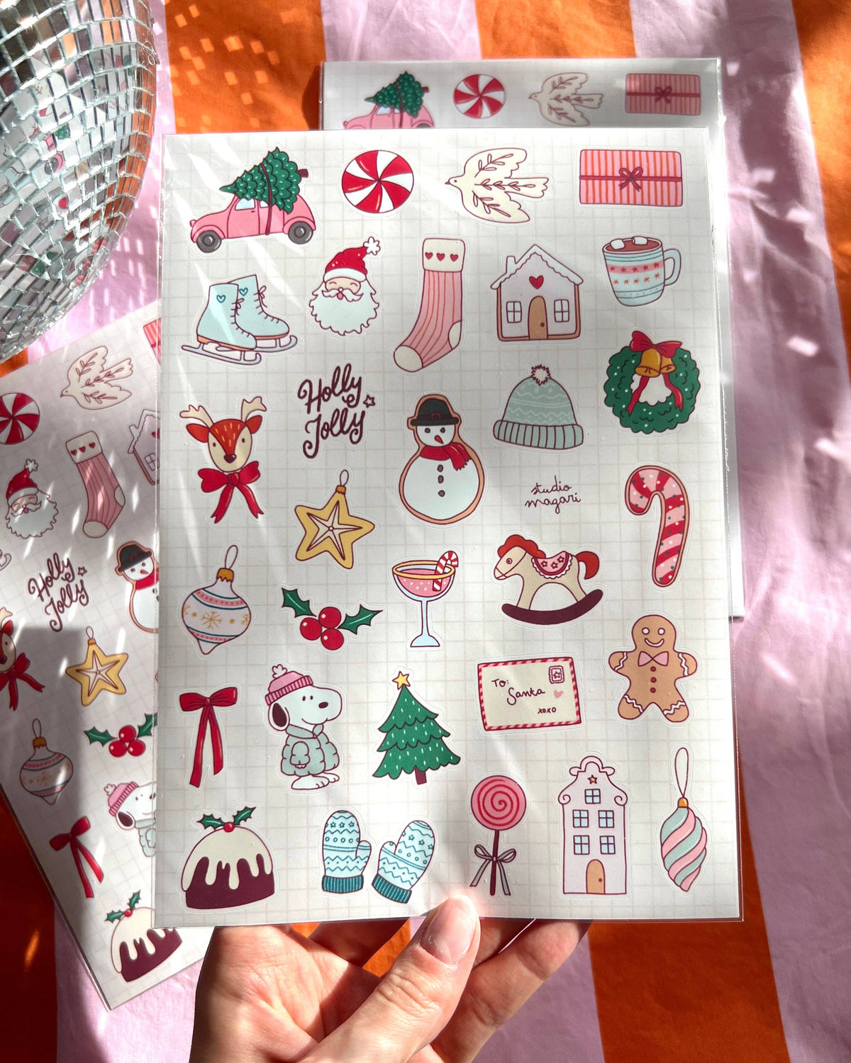 Planche de stickers - Hiver