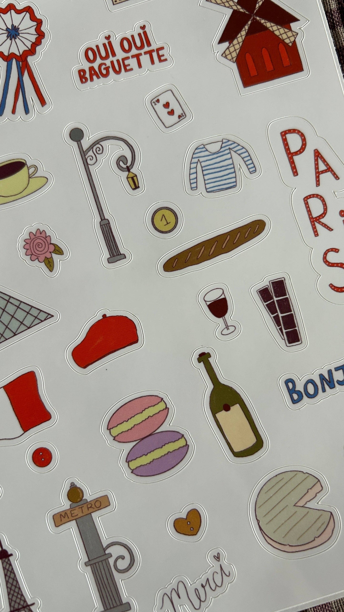 Planche de stickers - Paris