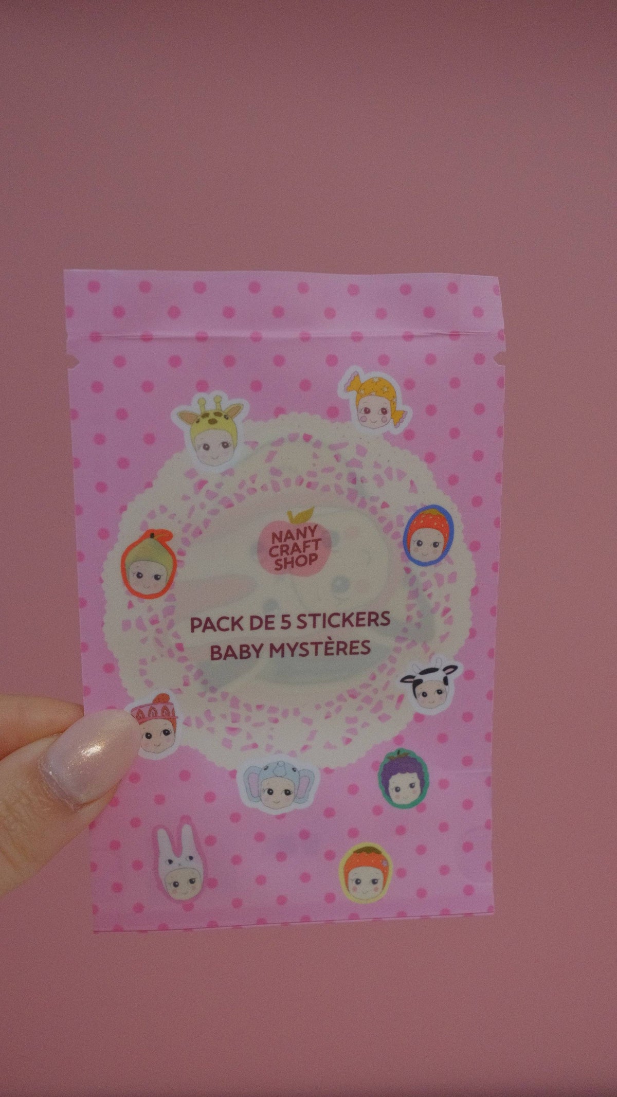 Pack 5 stickers - Baby mystères