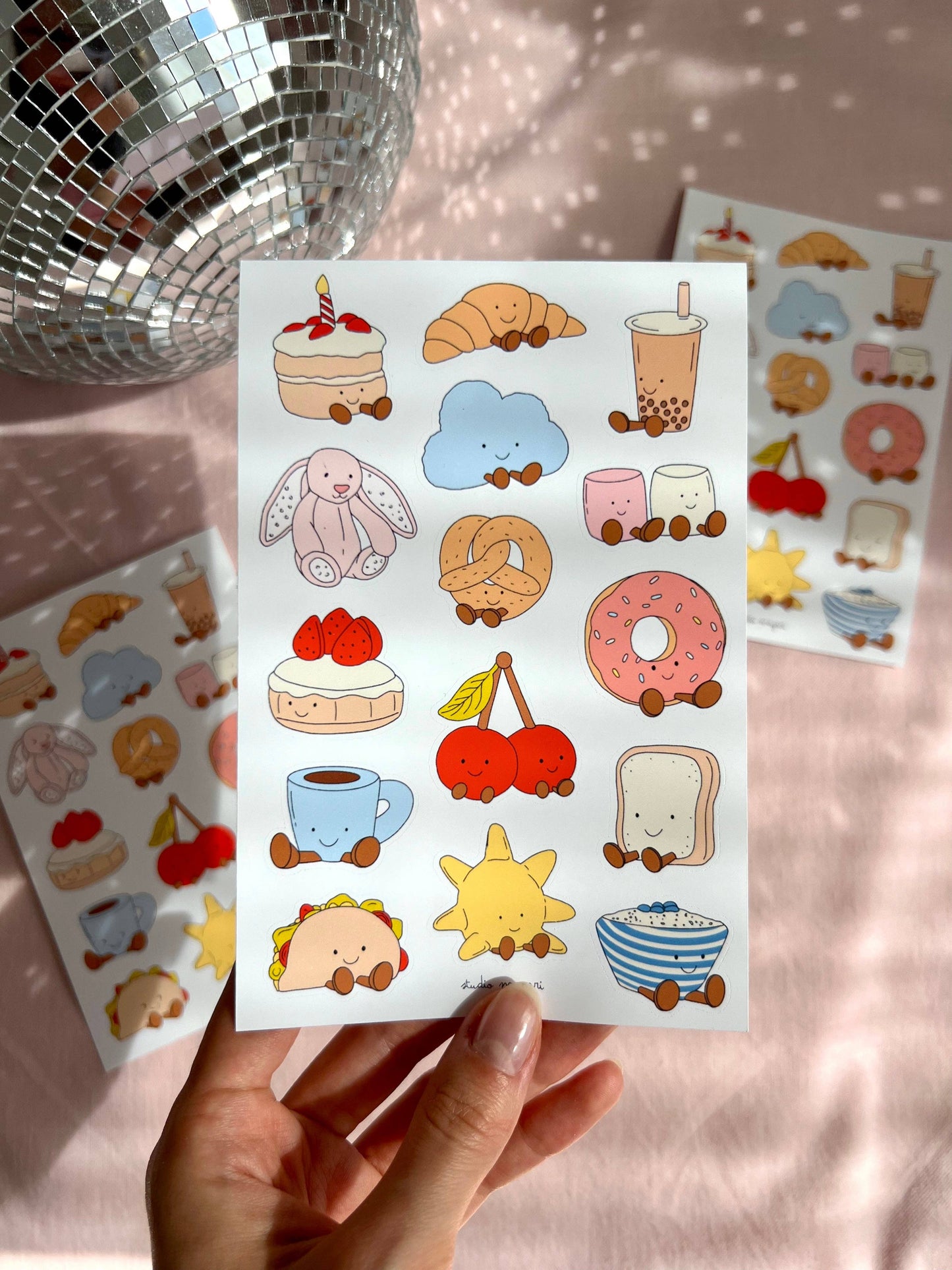 Planche de stickers - Jellycat