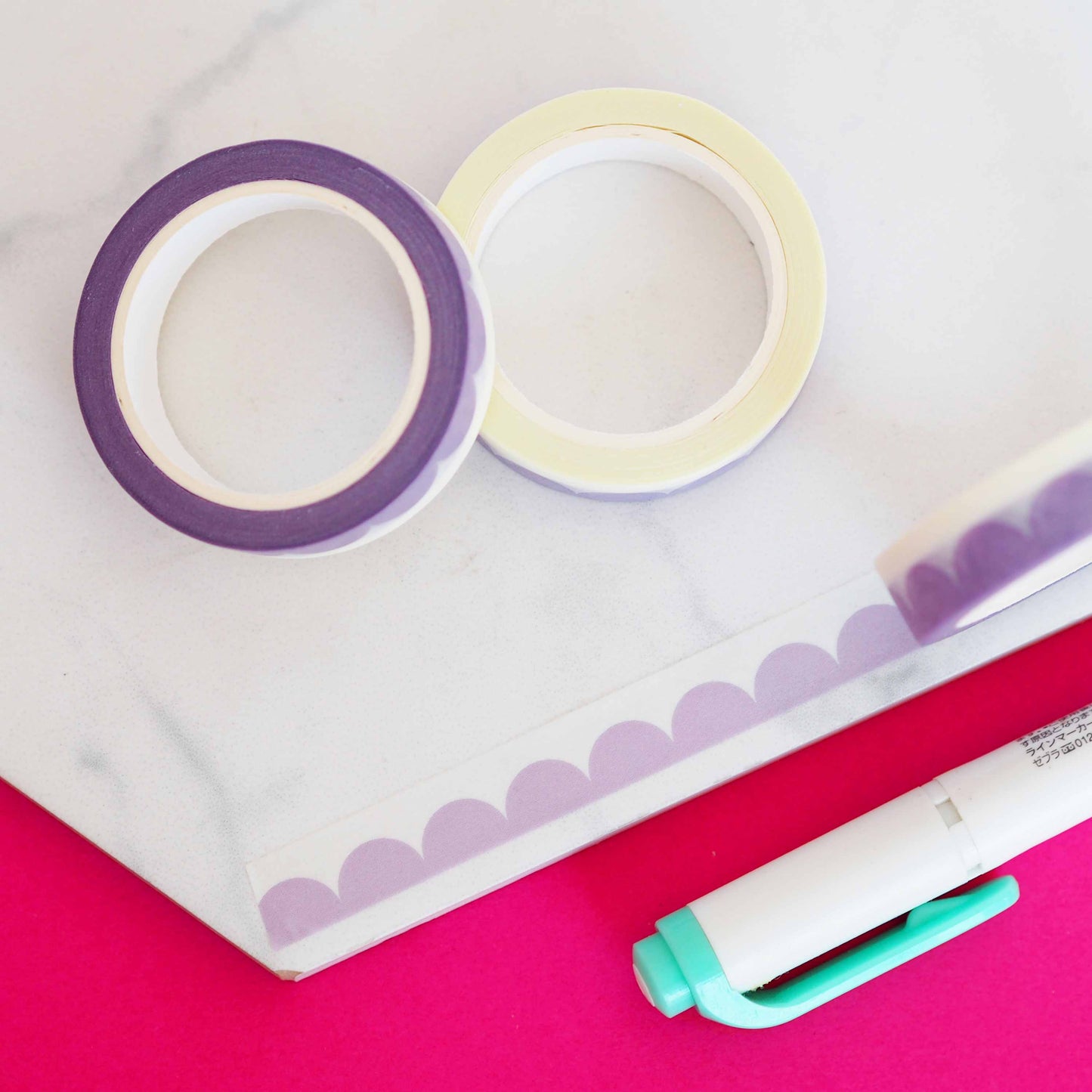 Washi Tape - Vagues Violettes