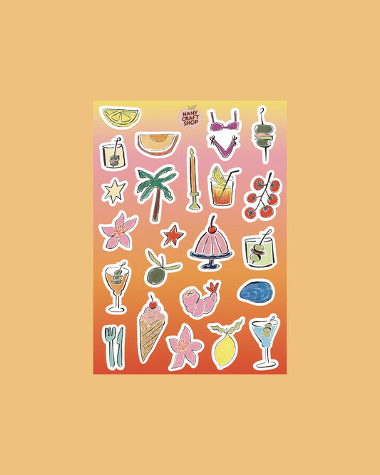 Planche de stickers - Dolce vita