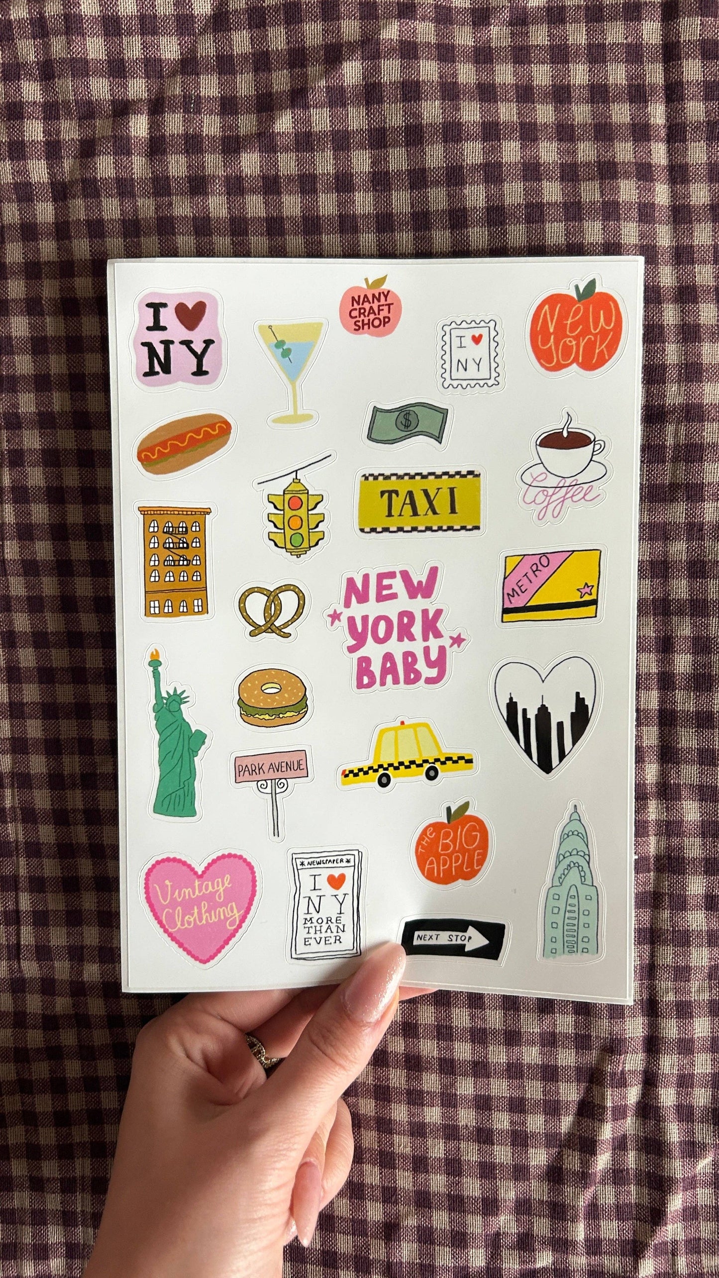 Planche de stickers - New York City