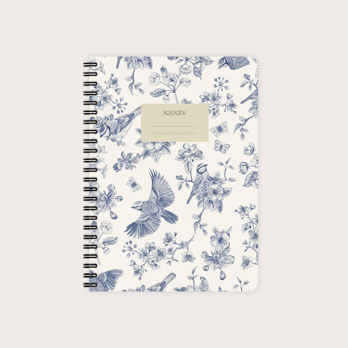 Carnet à spirale pointillé - Motifs naturels