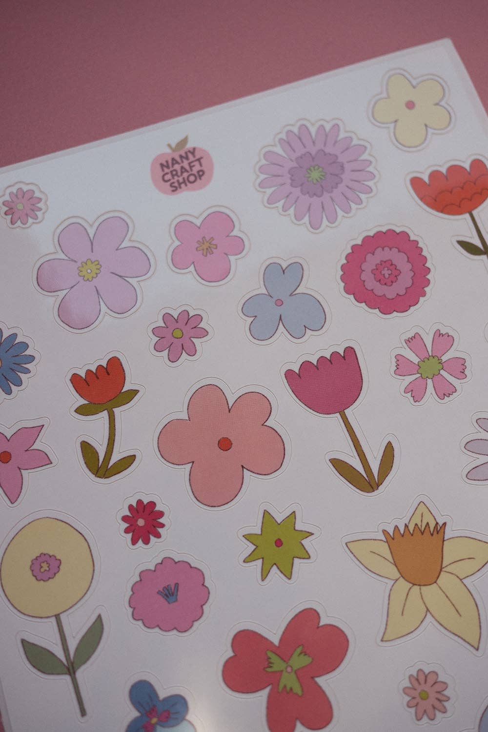 Planche de stickers - Fleurs Dessins