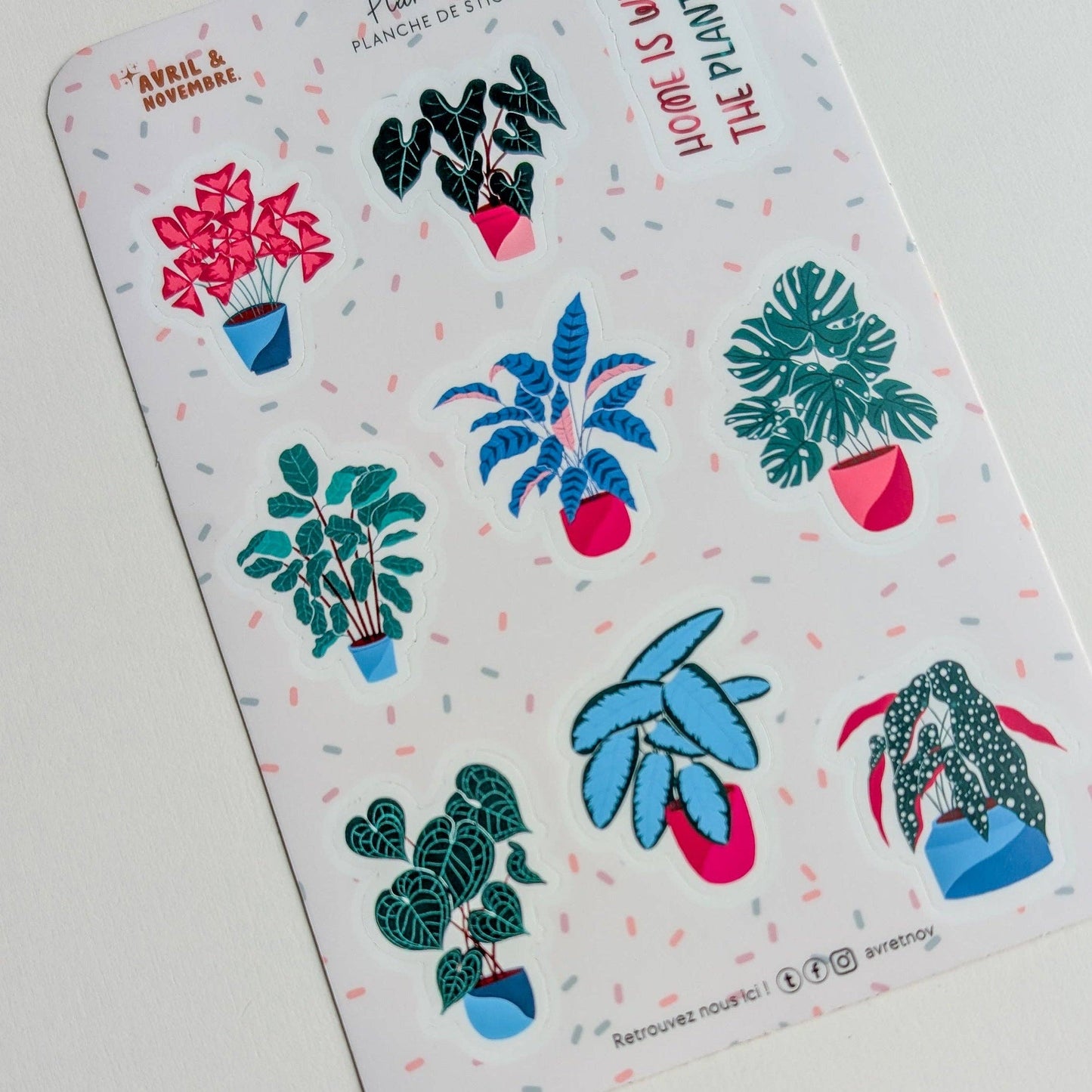 Planche de stickers - Plant lover