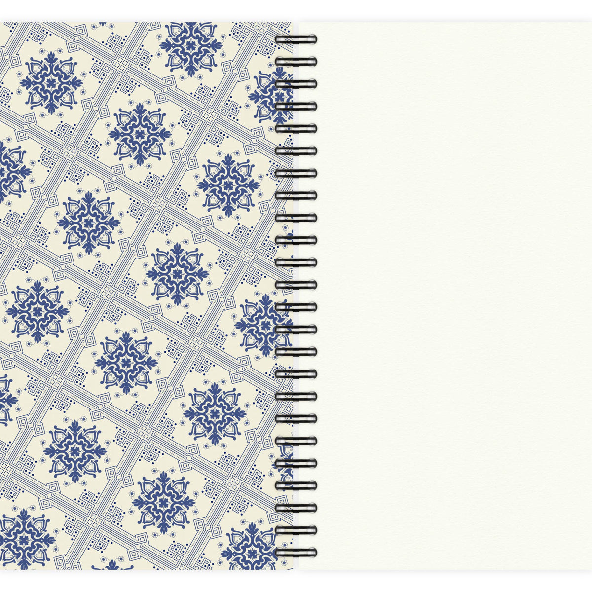 Carnet à spirale à carreaux - Azulejos bleu