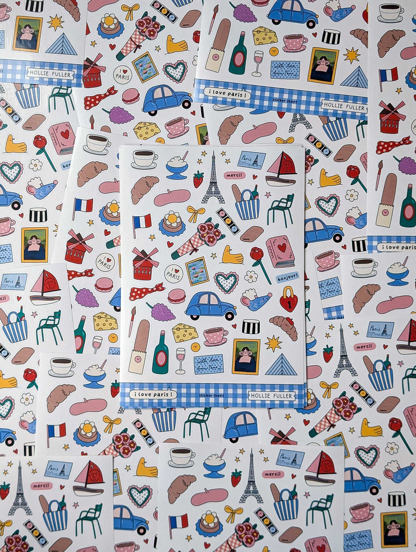 Planche de stickers - Voyage à Paris