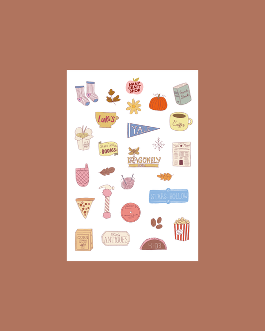 Planche de stickers - Gilmore Girl