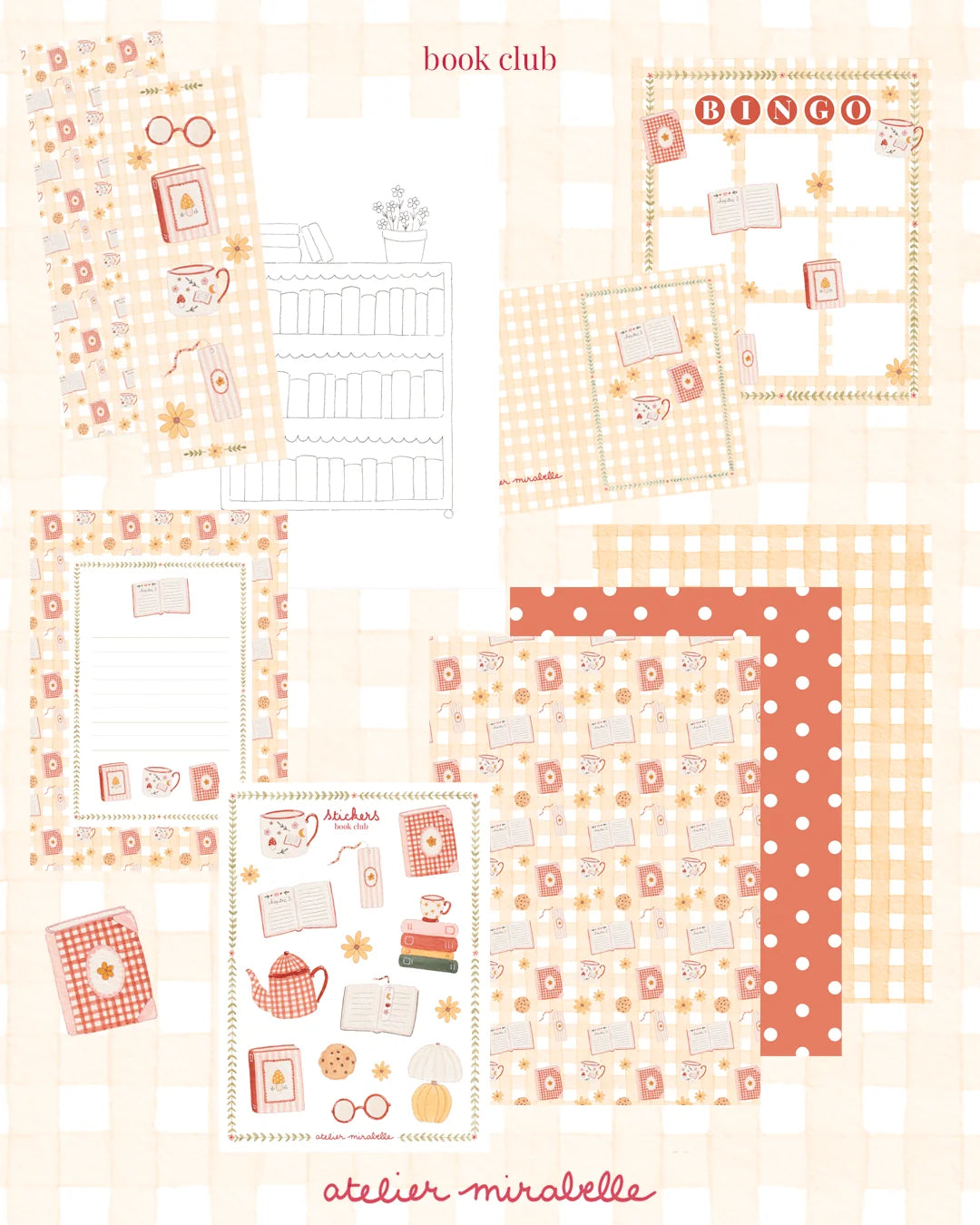 Kit de scrapbooking - Book Club