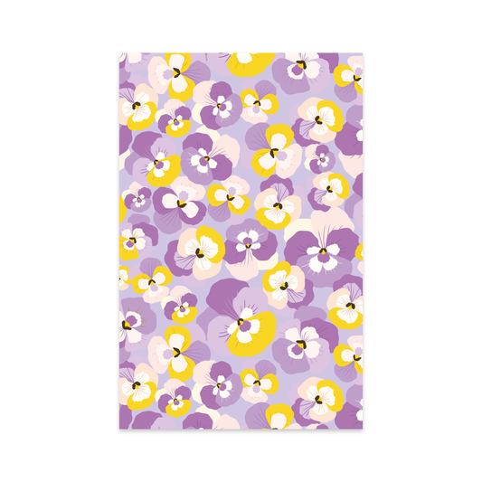 Mini-Carte - Fleurs violettes