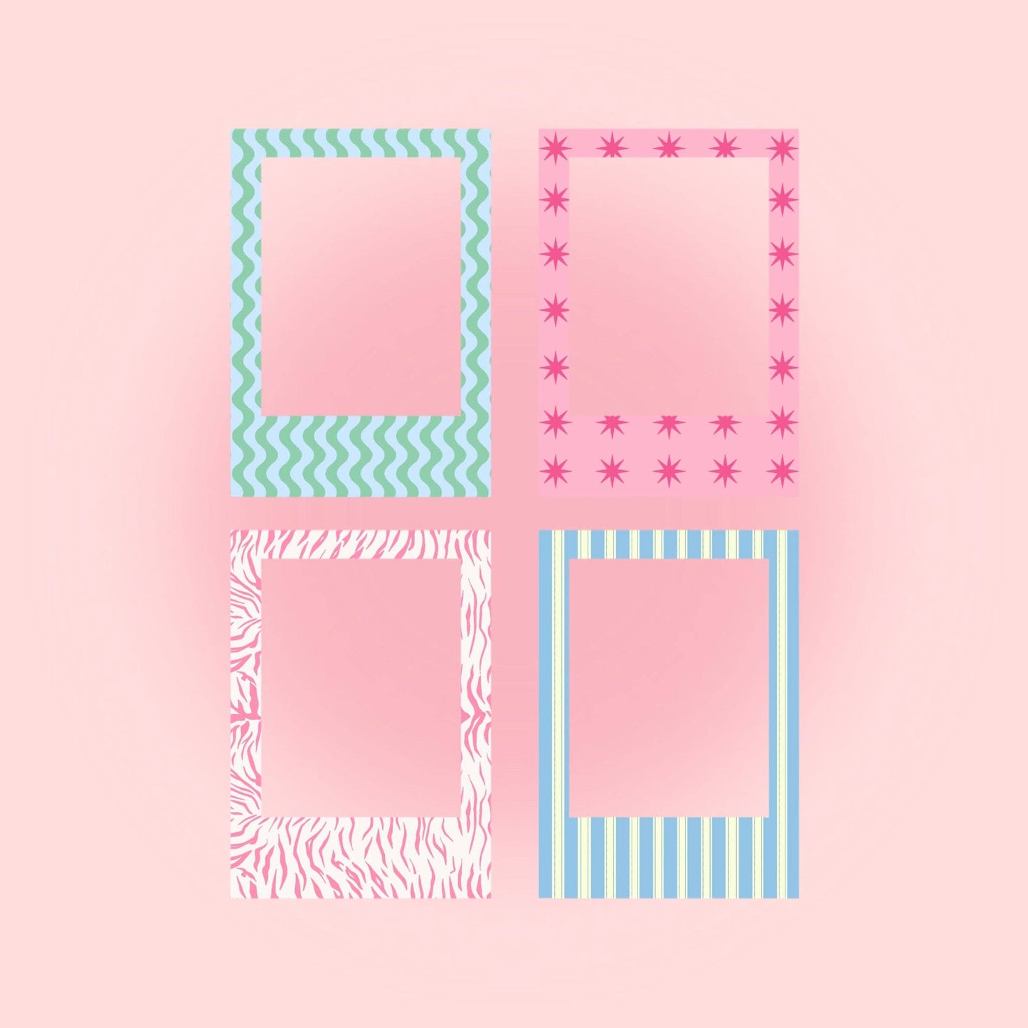 Planches de stickers x2 - Cadres Polaroïd