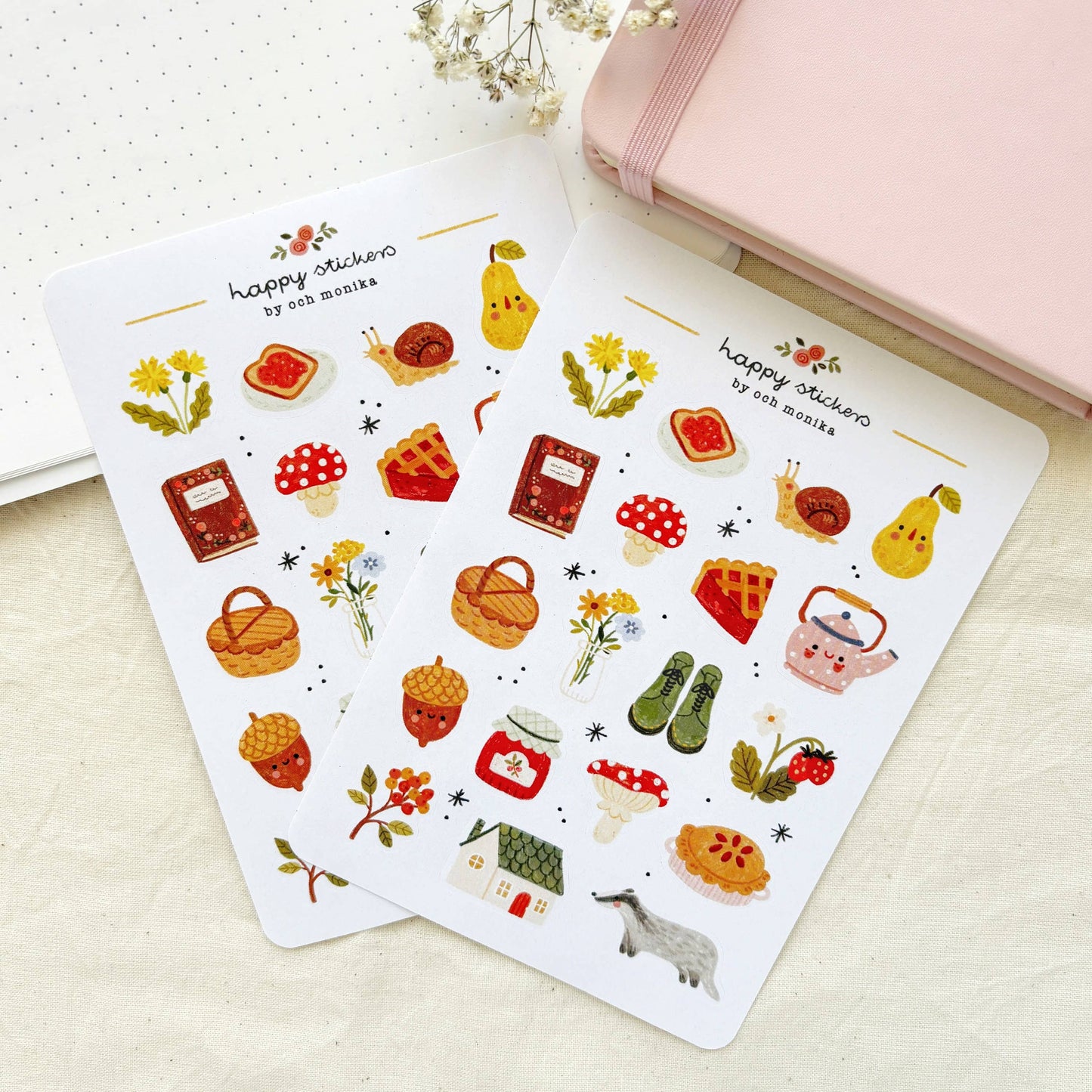 Planche de stickers - All Cozy
