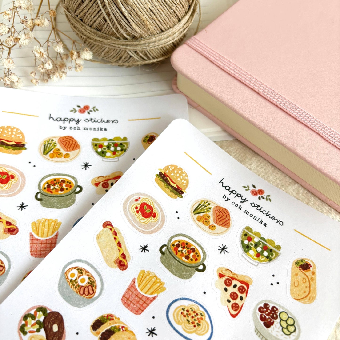 Planche de stickers - Heure du dîner