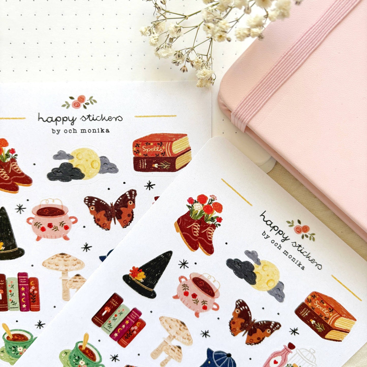 Planche de stickers - Sorcellerie
