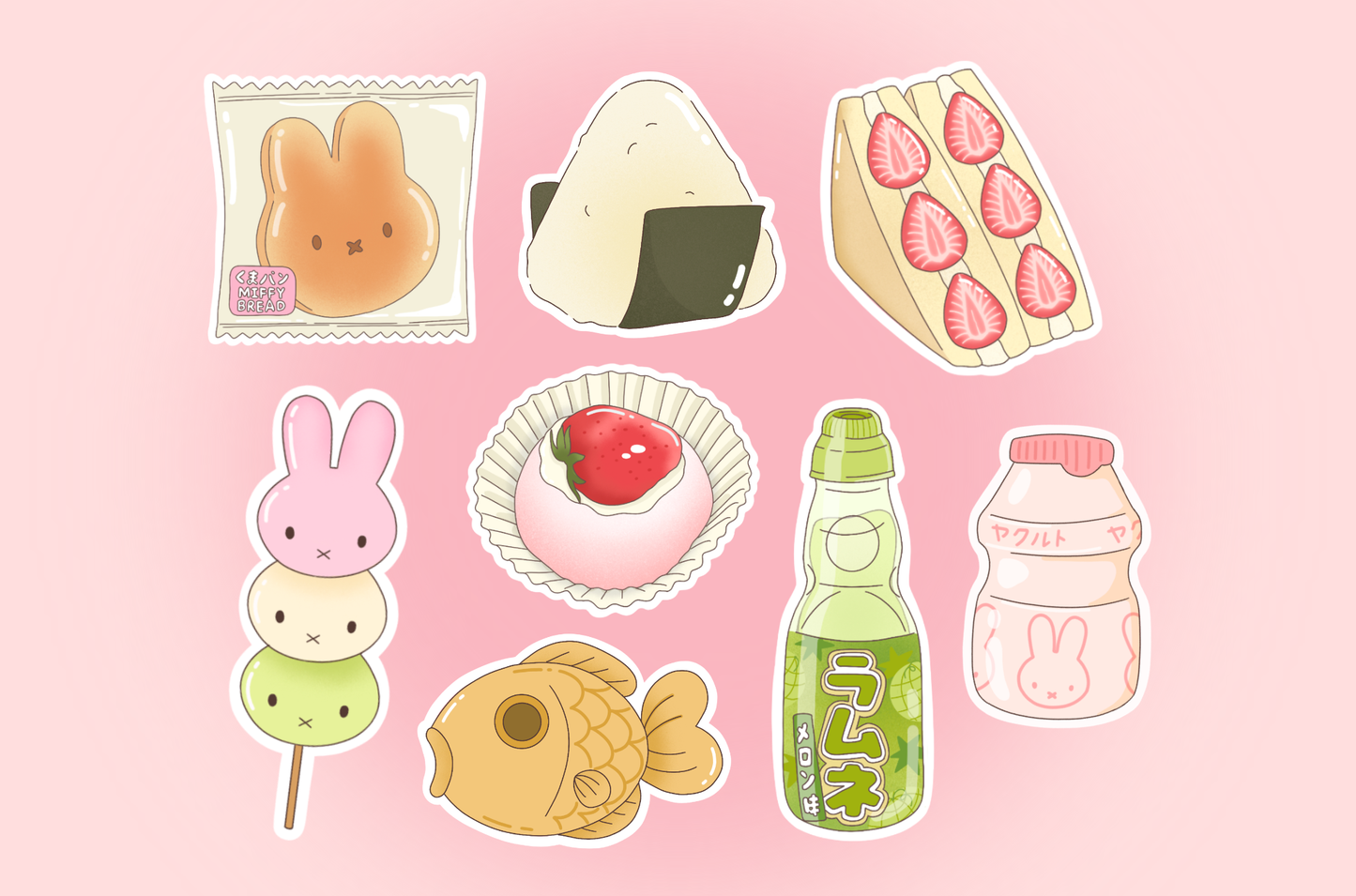 Pack de stickers - Japan Food