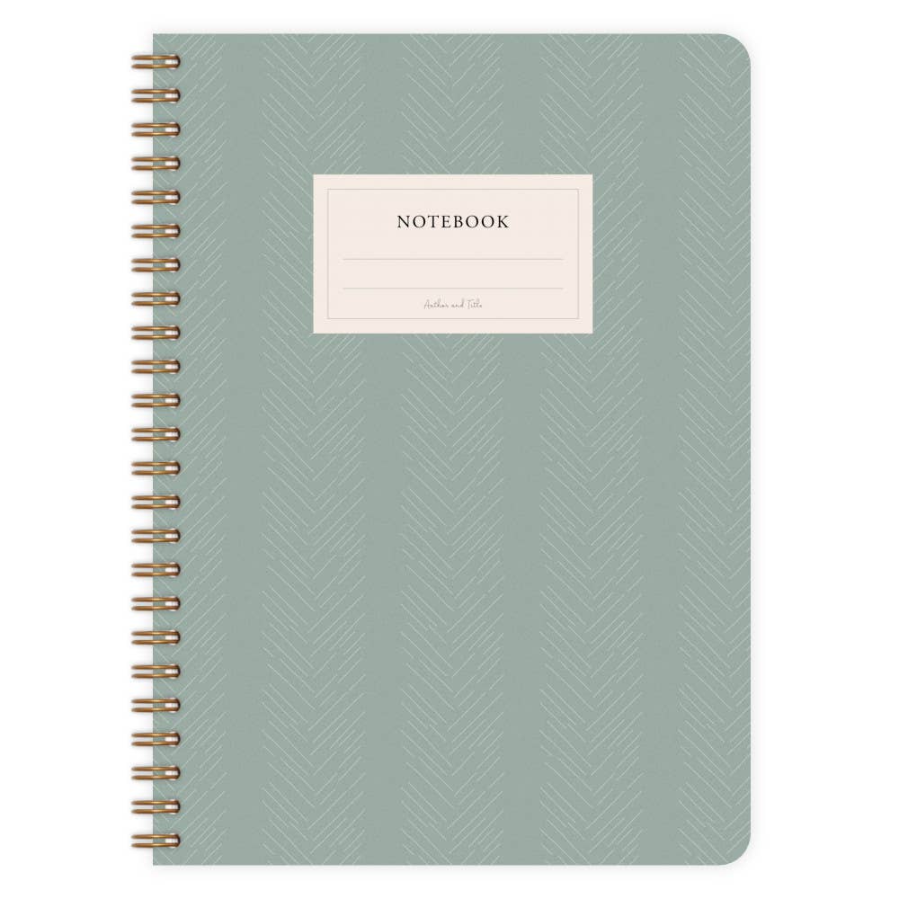 Carnet à spirales vierge - Motifs chevrons