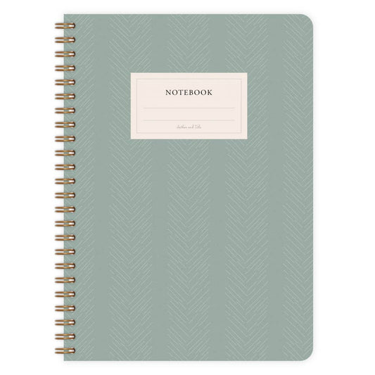 Carnet à spirales vierge - Motifs chevrons