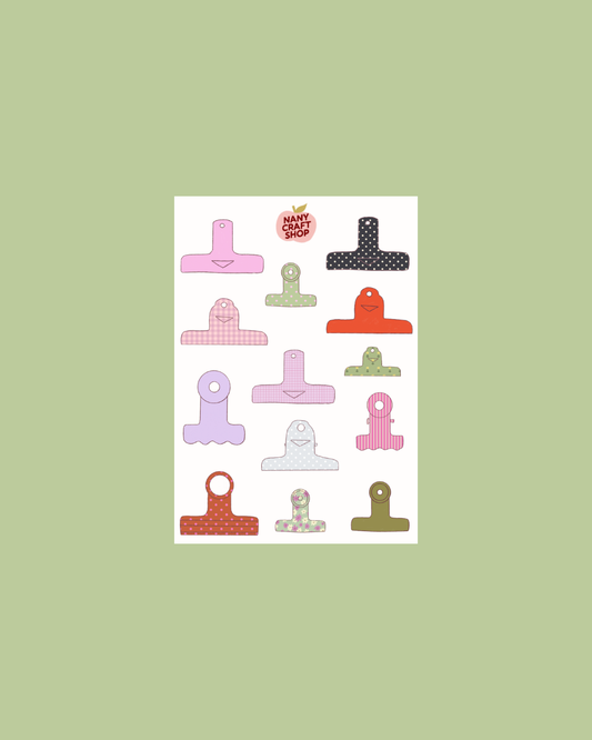 Planche de stickers - Pinces