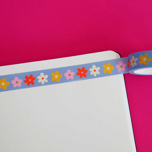 Washi Tape - Fleurs Colorées