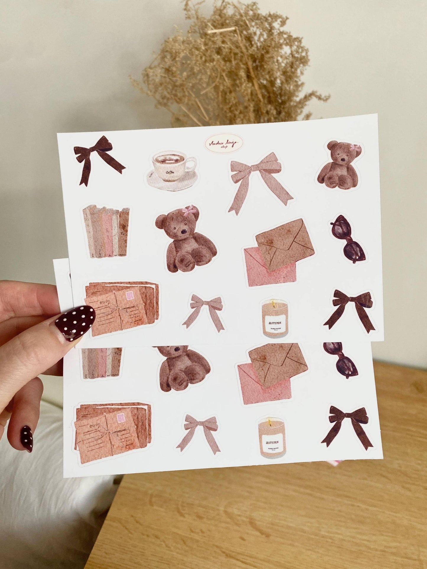 Planche de stickers - Automne Girly