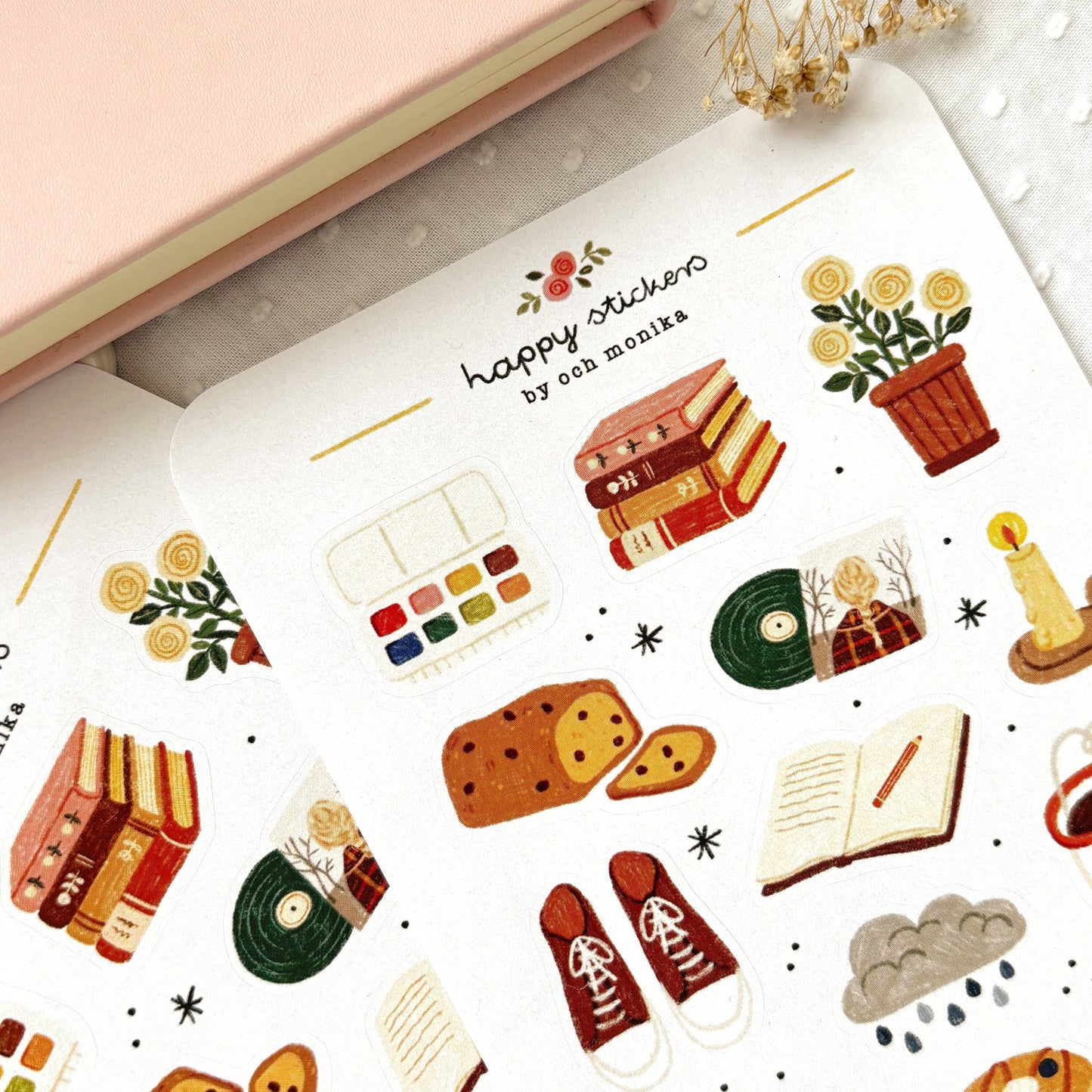 Planche de stickers - Matin pluvieux