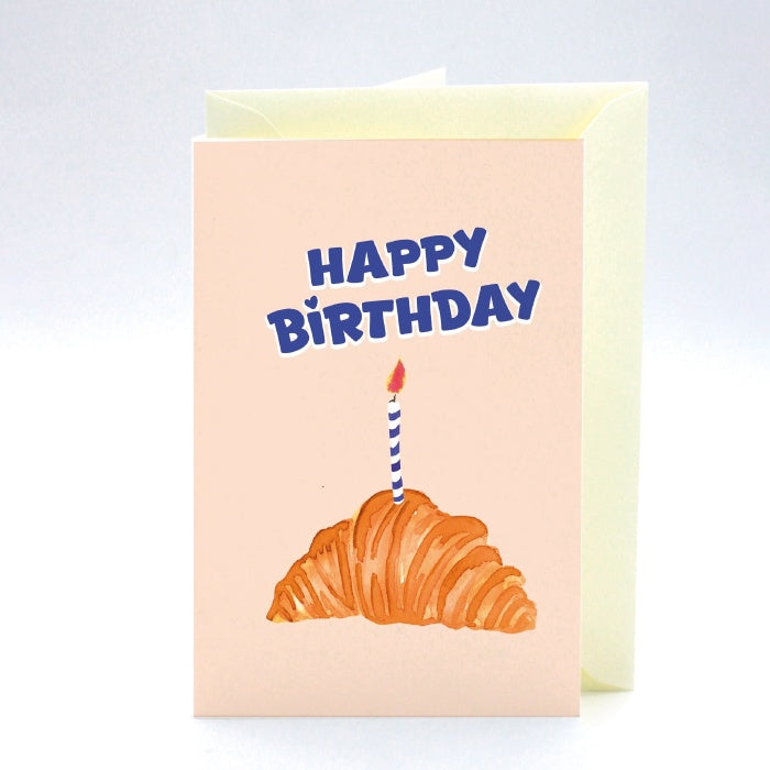 Carte d'anniversaire - Croissant