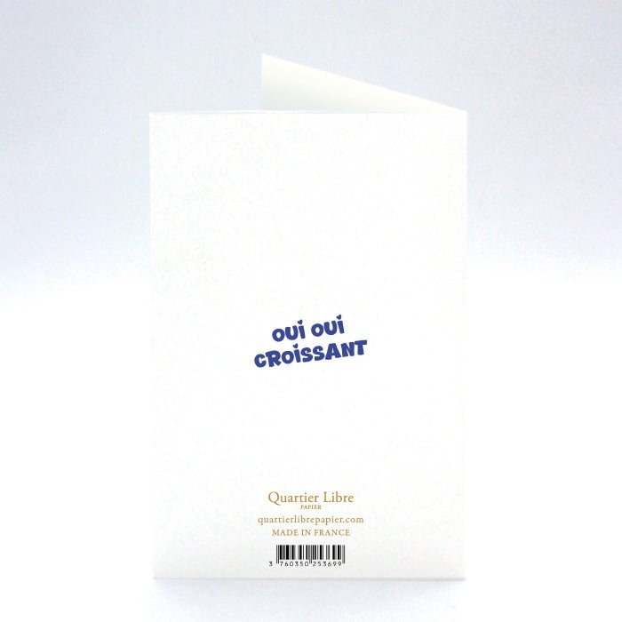 Carte d'anniversaire - Croissant