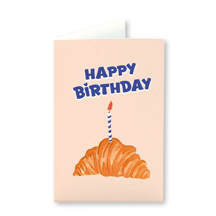 Carte d'anniversaire - Croissant
