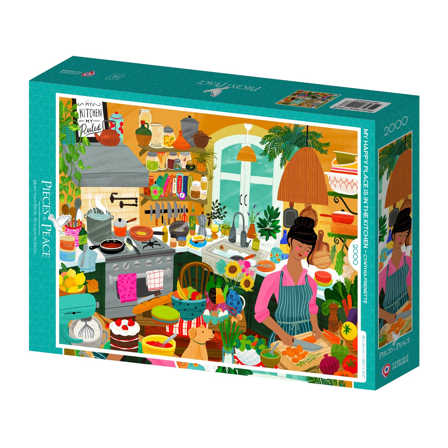 Puzzle 2000 pièces - Mon bonheur est dans la cuisine
