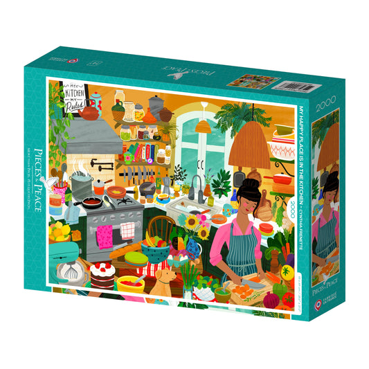 Puzzle 2000 pièces - Mon bonheur est dans la cuisine