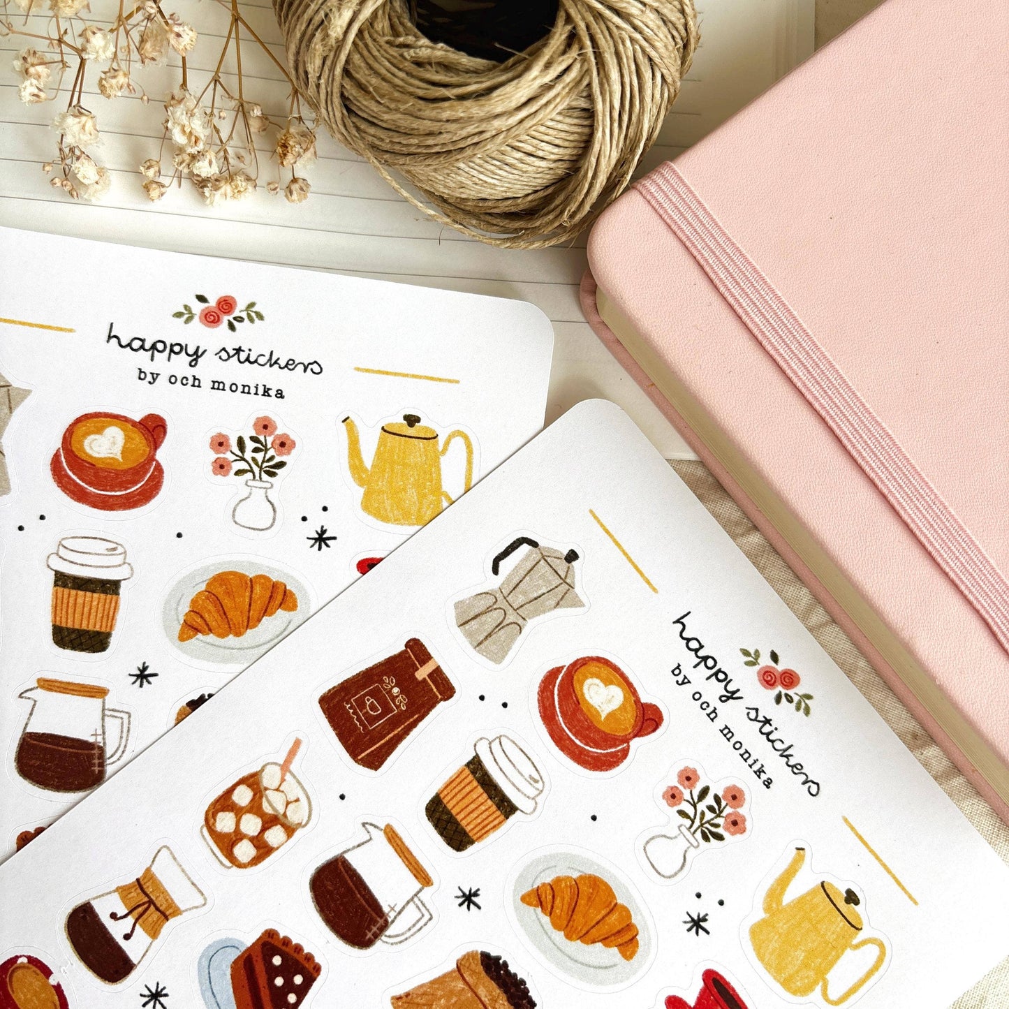 Planche de stickers - Pause café
