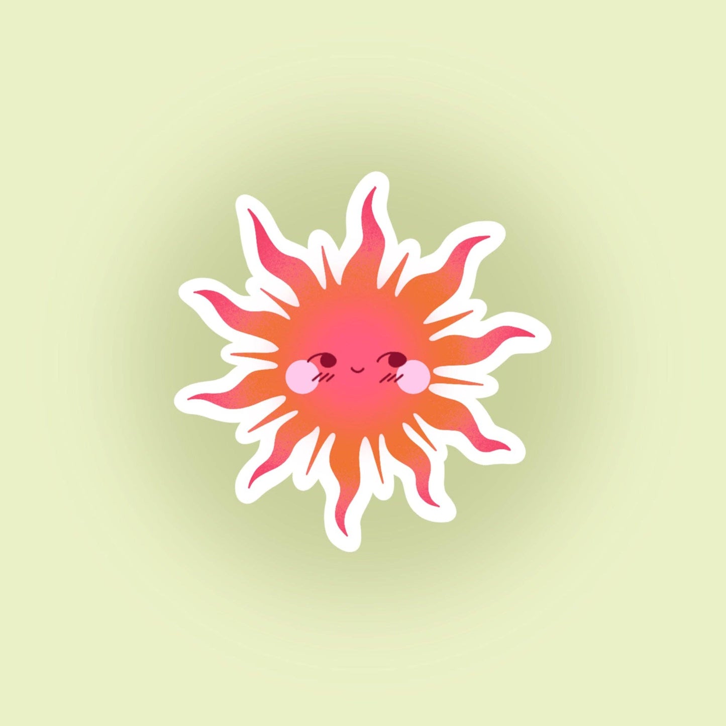 Sticker - Soleil orange