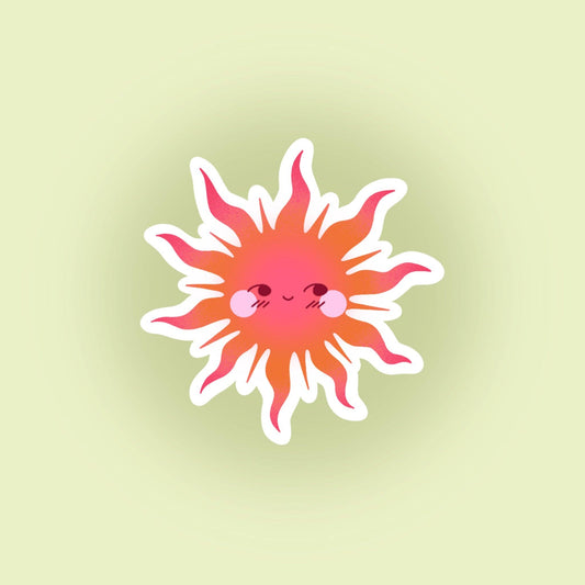 Sticker - Soleil orange