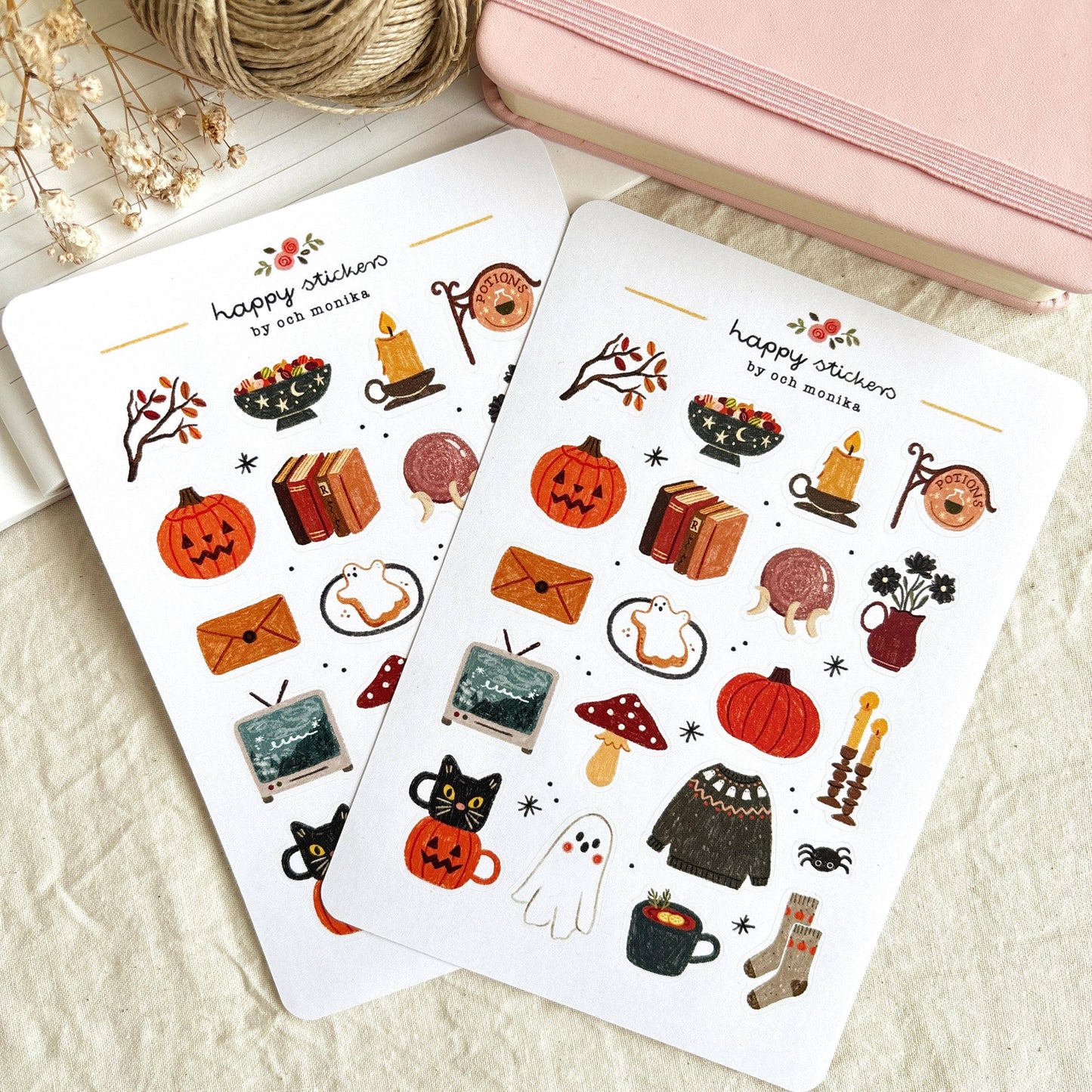 Planche de stickers - Halloween effrayant