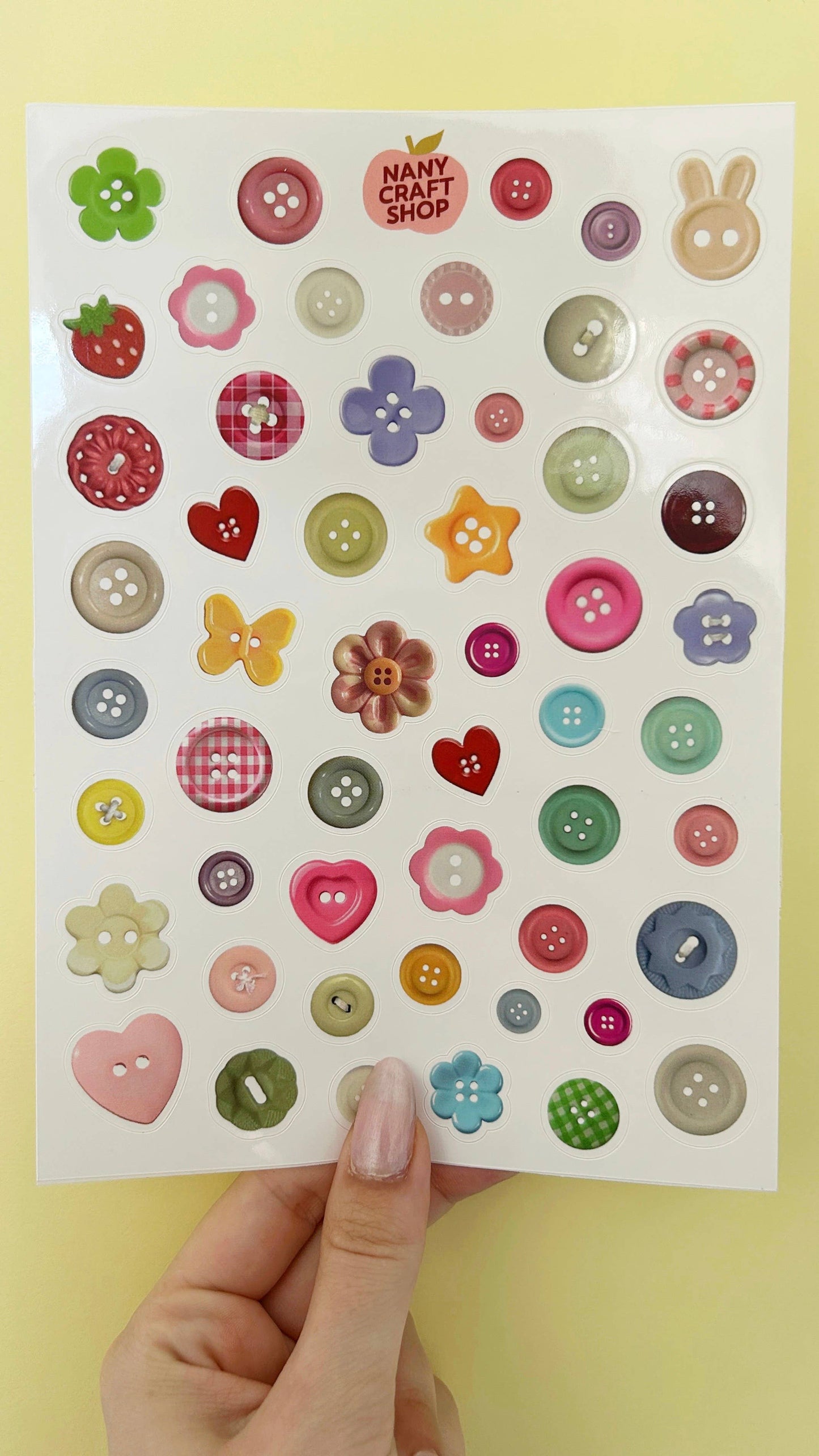 Planche de stickers - Boutons