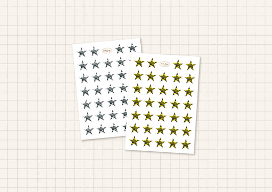 Planches de stickers - Étoiles x2