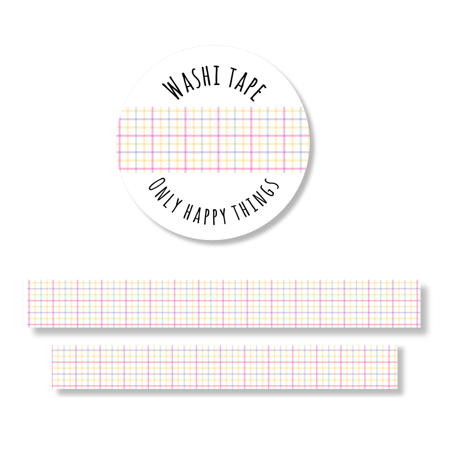 Washi Tape - Quadrillé Pastel